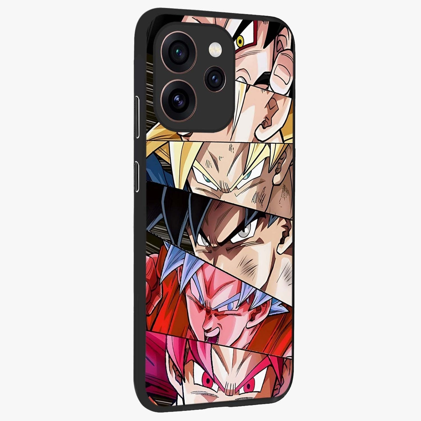 Anime Character Glass Case upright view showcasing expressive anime artwork with bold graphic style.