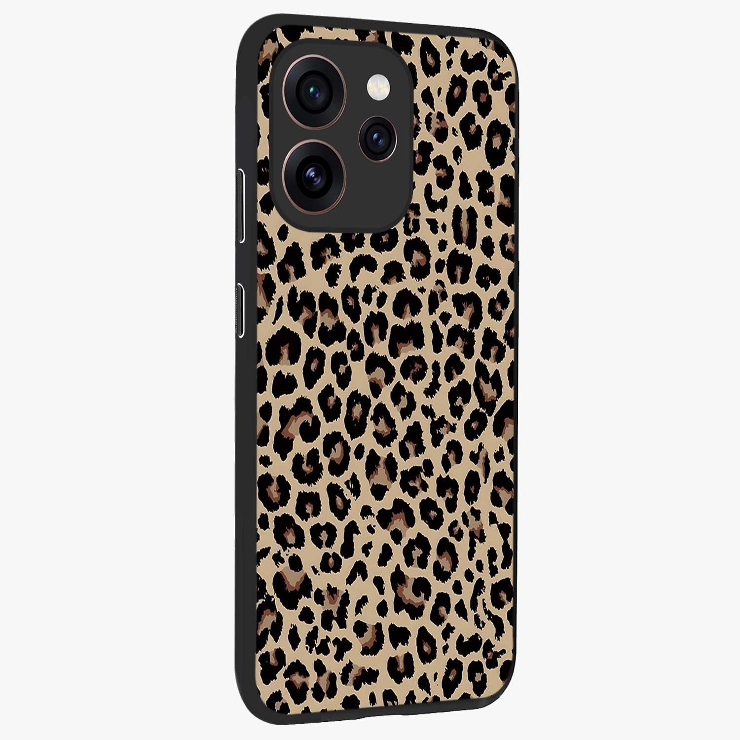 Savage Chic Pattern Glass Case upright view showcasing trendy decorative artwork with edgy fashion theme.