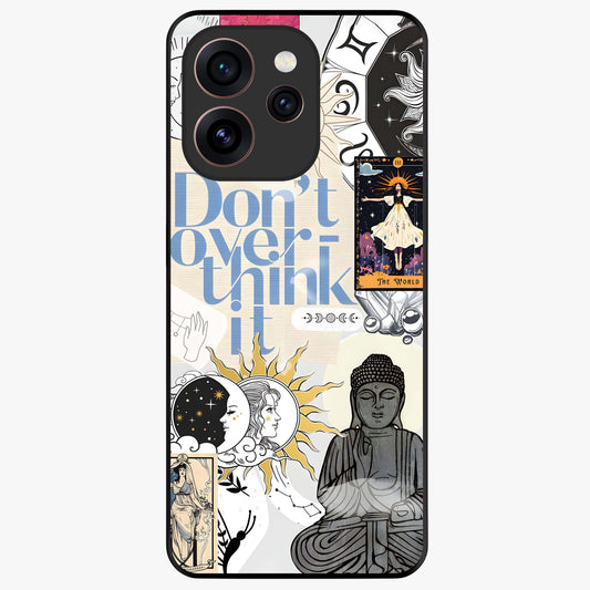 Ethereal Thoughts Glass Case showing flat back view with dreamy artistic artwork and glossy glass finish.