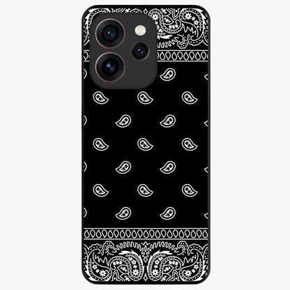 Retro Rebel Threads Glass Case showing flat back view with vintage street style artwork and glossy glass finish.
