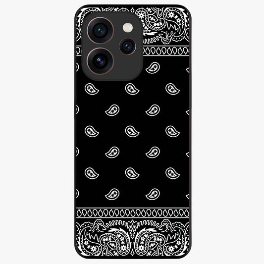 Retro Rebel Threads Glass Case showing flat back view with vintage street style artwork and glossy glass finish.