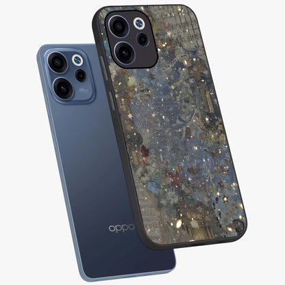 Aesthetic Astrolophia Glass Case displayed in angled mockup highlighting artistic aesthetic elements and smooth glass surface.