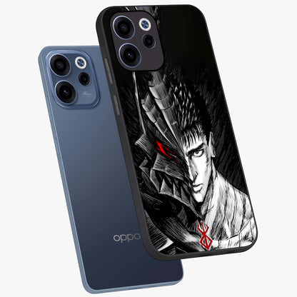 Berserker Blood Oath Glass Case displayed in angled mockup highlighting dark fantasy graphic design and powerful theme.