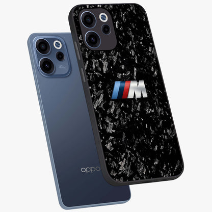 Carbon Speed Mark Glass Case displayed in angled mockup highlighting racing inspired carbon design and sleek aesthetic style.