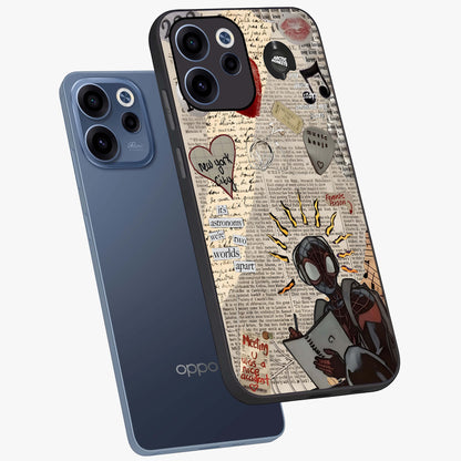 City Dream Sketch Glass Case displayed in angled mockup highlighting minimal city illustration with aesthetic sketch style.