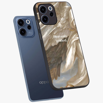Divine Winged Grace Glass Case displayed in angled mockup highlighting graceful wing design with divine aesthetic style.