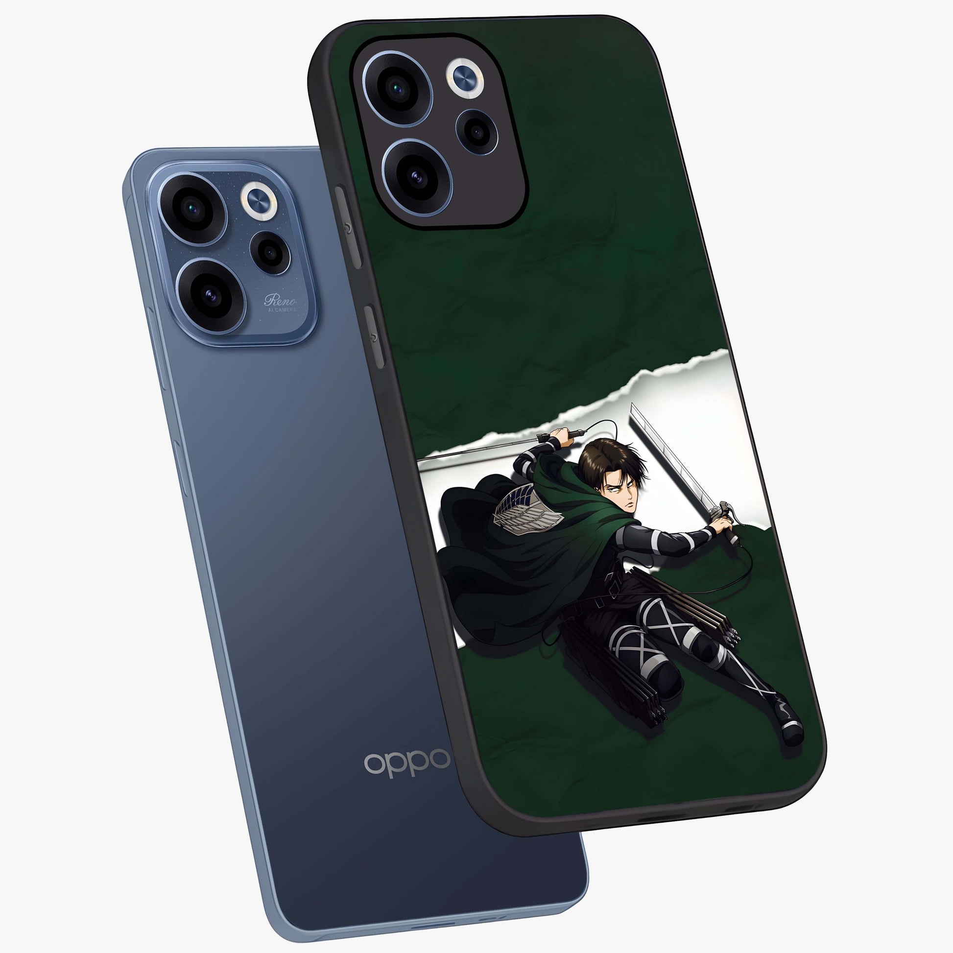 Emerald War Vanguard Glass Case displayed in angled mockup highlighting intense battle inspired design with emerald tone aesthetic.