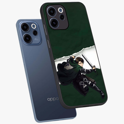 Emerald War Vanguard Glass Case displayed in angled mockup highlighting intense battle inspired design with emerald tone aesthetic.