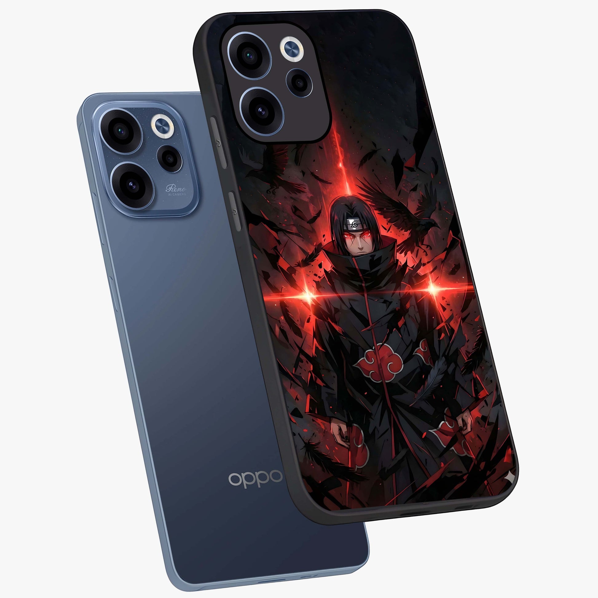 Focused Blade Discipline Glass Case displayed in angled mockup highlighting clean minimal text artwork with modern aesthetic style.