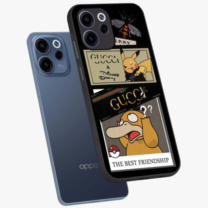 Gucci Play Mashup Glass Case displayed in angled mockup highlighting stylish fashion mashup design with bold aesthetic.