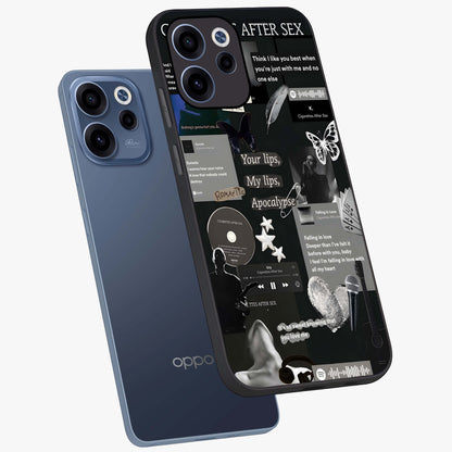 Midnight Love Echo Glass Case displayed in angled mockup highlighting elegant love inspired design with deep aesthetic style.