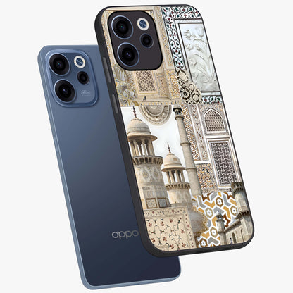 Mughal Marble Legacy Glass Case displayed in angled mockup highlighting elegant heritage marble artwork with royal aesthetic.