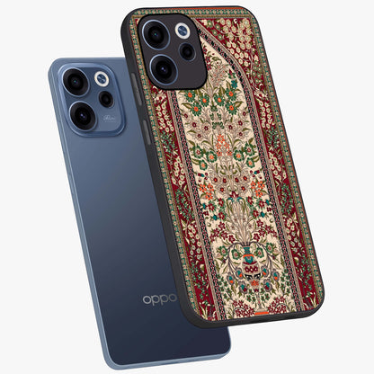 Persian Inspired Glass Case displayed in angled mockup highlighting intricate traditional design with elegant cultural aesthetic.