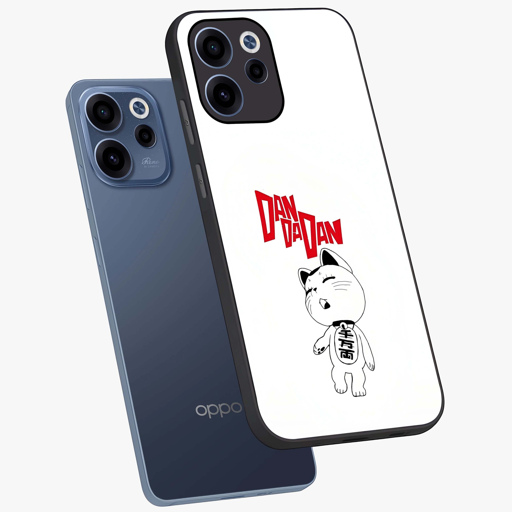 Playful Spirit Charm Glass Case displayed in angled mockup highlighting lively decorative design with playful aesthetic style.