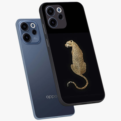 Regal Leopard Glass Case displayed in angled mockup highlighting powerful animal illustration with stylish wild aesthetic.