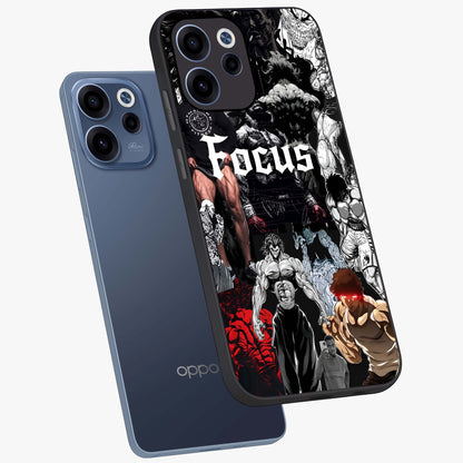 Relentless Power Focus Glass Case displayed in angled mockup highlighting bold statement design with modern aesthetic style.