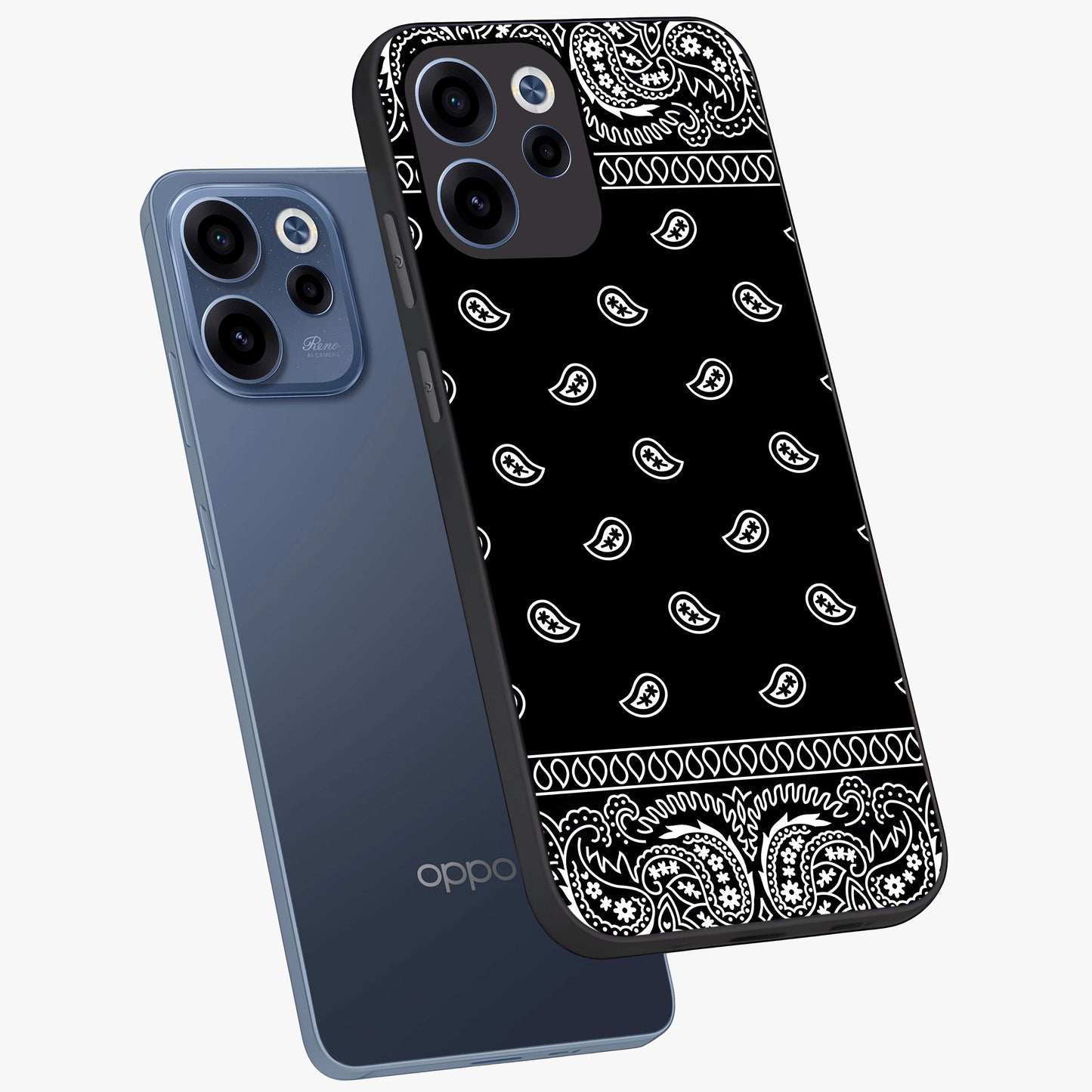 Retro Rebel Threads Glass Case displayed in angled mockup highlighting retro inspired graphic design with rebellious aesthetic.