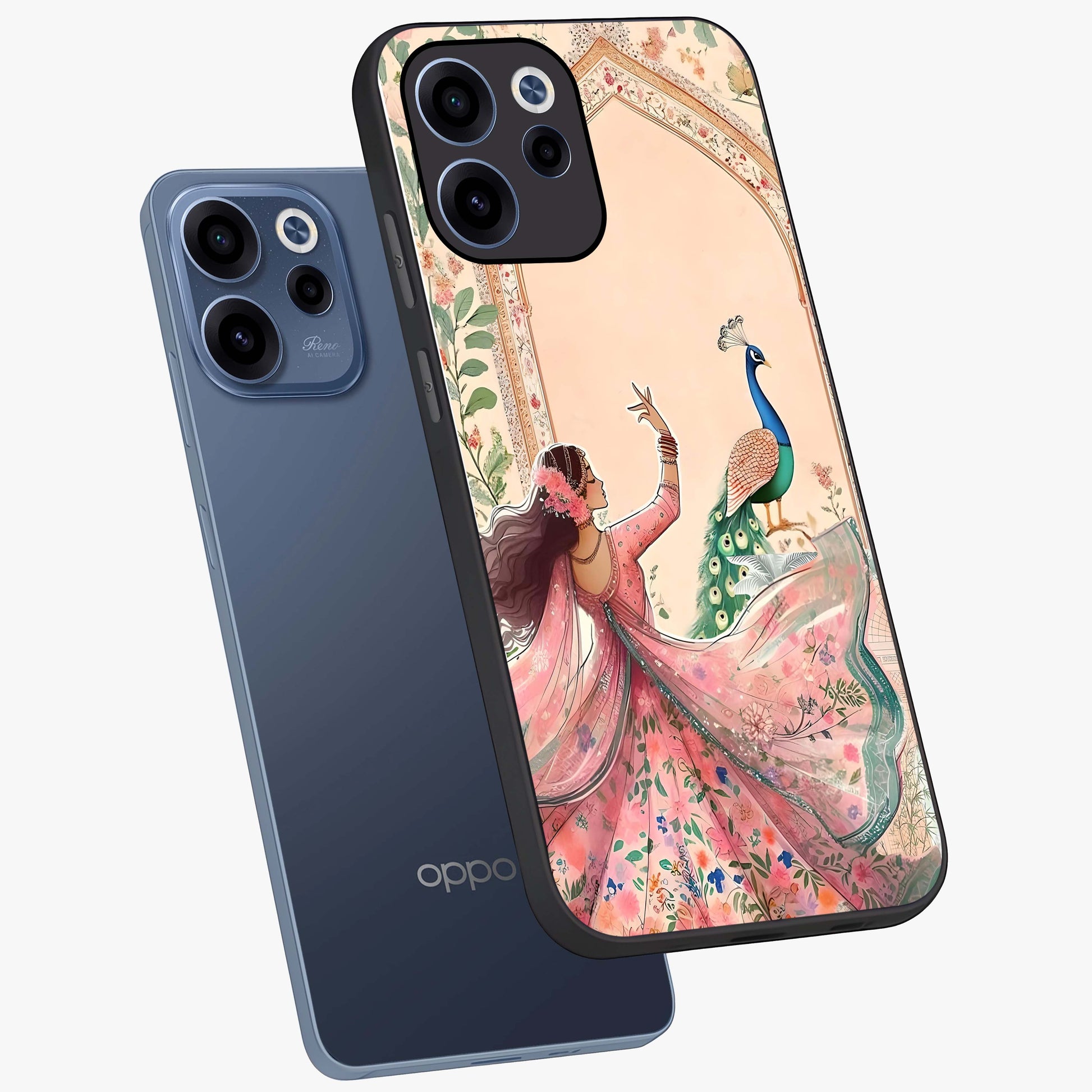 Royal Grace Muse Glass Case displayed in angled mockup highlighting graceful design with refined royal aesthetic.