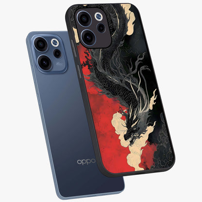Shadow Dragon Fury Glass Case displayed in angled mockup highlighting powerful dragon illustration with dark fantasy aesthetic.