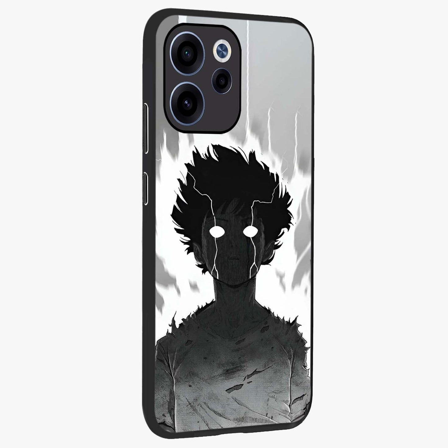 Awakened Inner Rage Glass Case upright view showcasing dramatic artwork with strong expressive aesthetic.