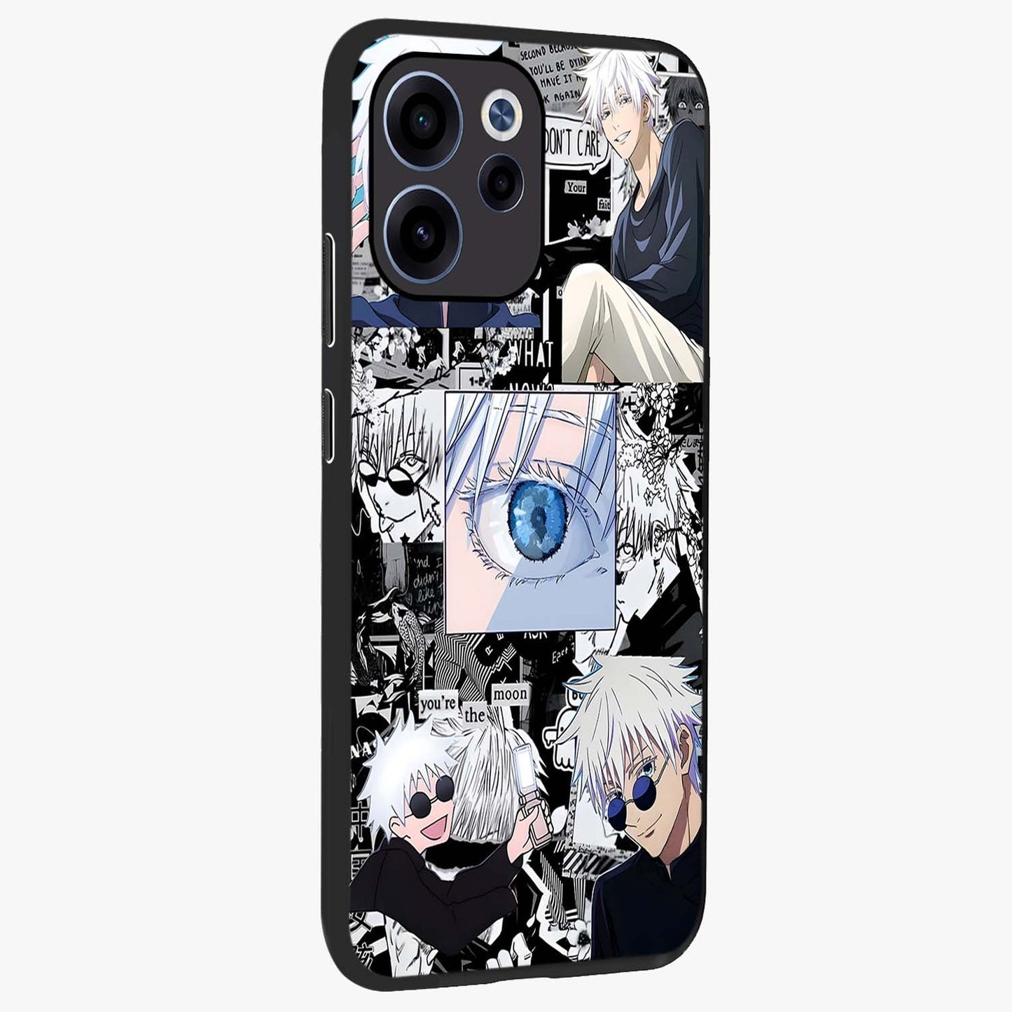 Infinity Sorcerer Chaos Glass Case upright view showcasing dramatic sorcerer artwork with chaotic mystical theme.
