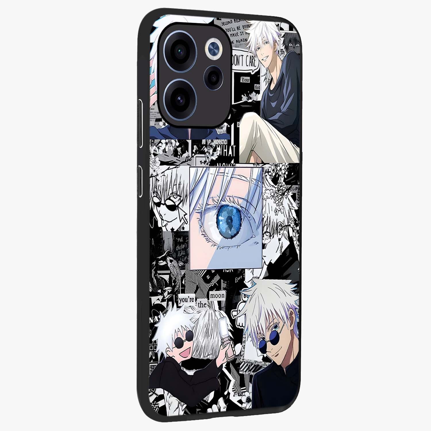 Infinity Sorcerer Chaos Glass Case upright view showcasing dramatic sorcerer artwork with chaotic mystical theme.