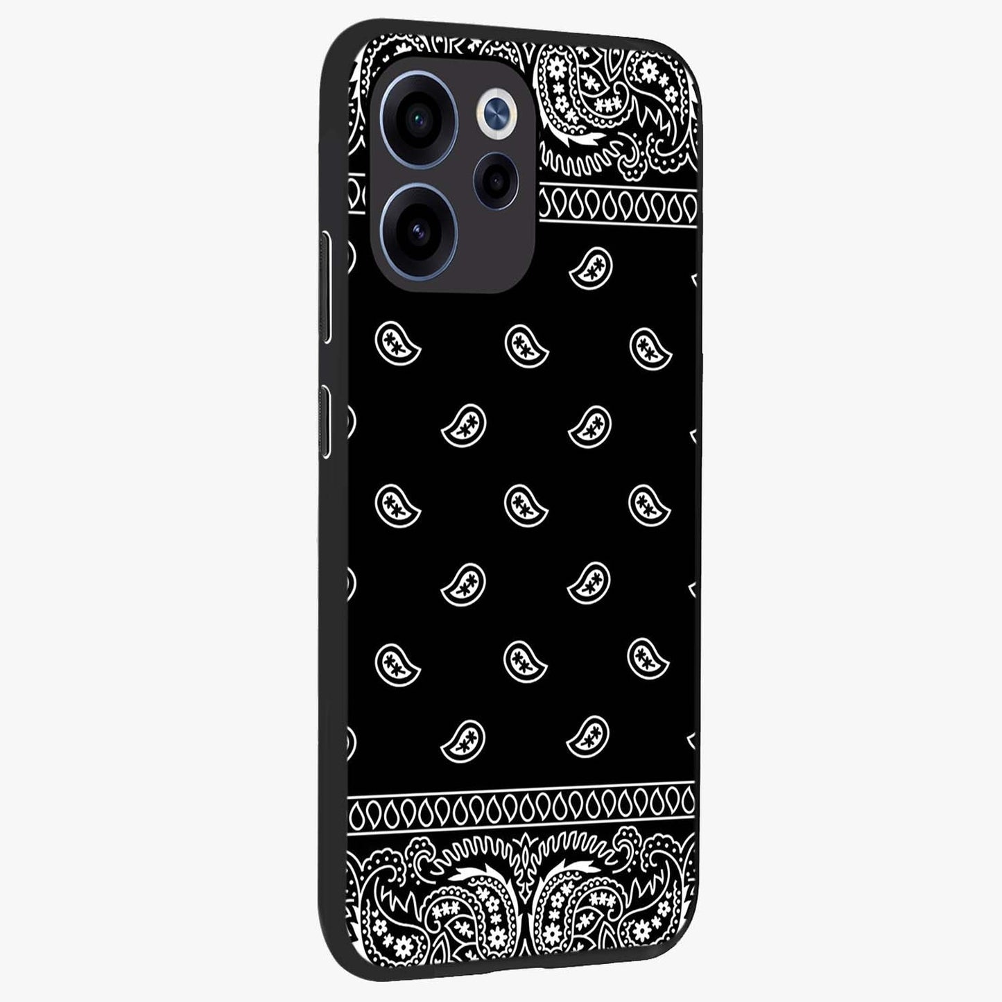 Retro Rebel Threads Glass Case upright view showcasing stylish vintage artwork with bold retro theme.