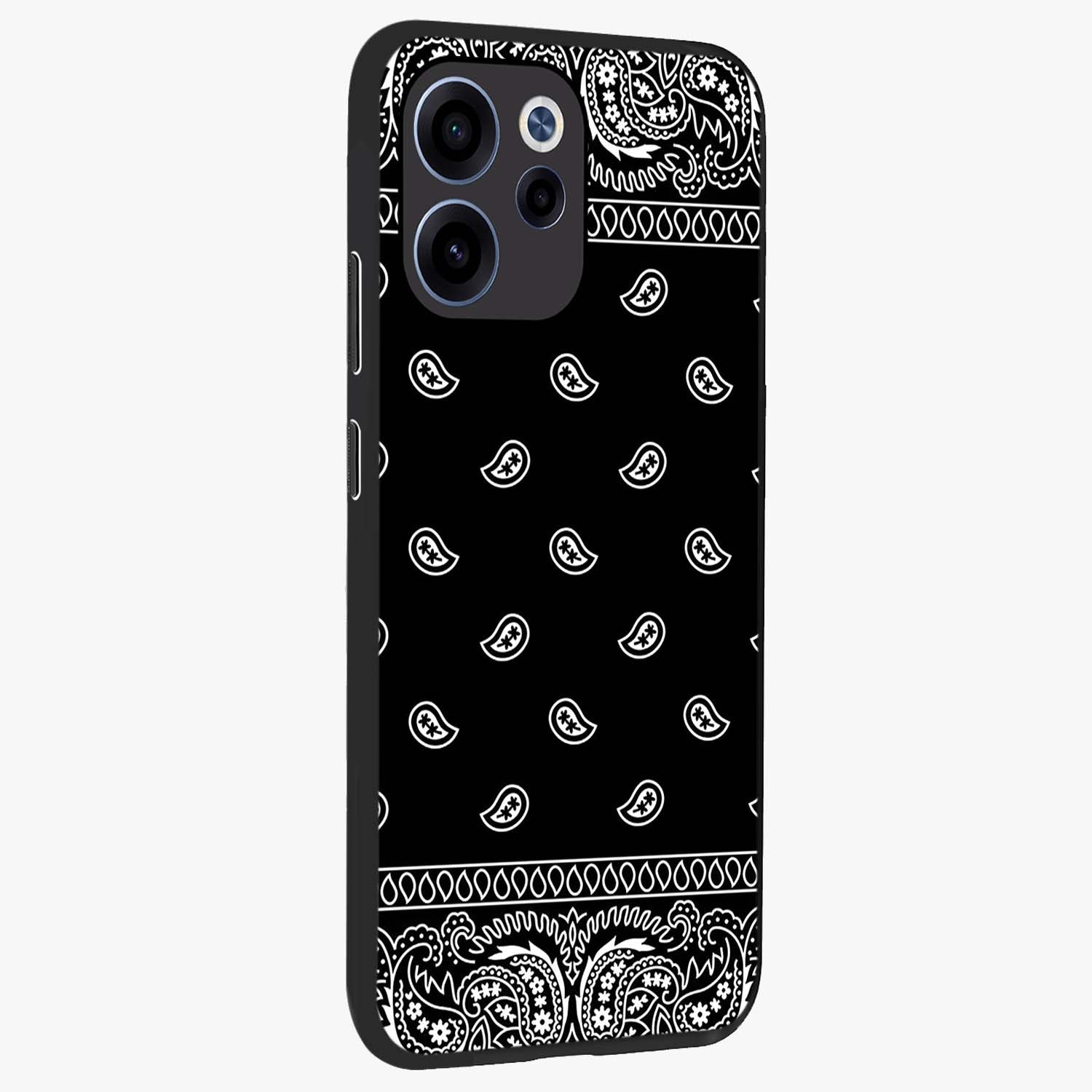 Retro Rebel Threads Glass Case upright view showcasing stylish vintage artwork with bold retro theme.