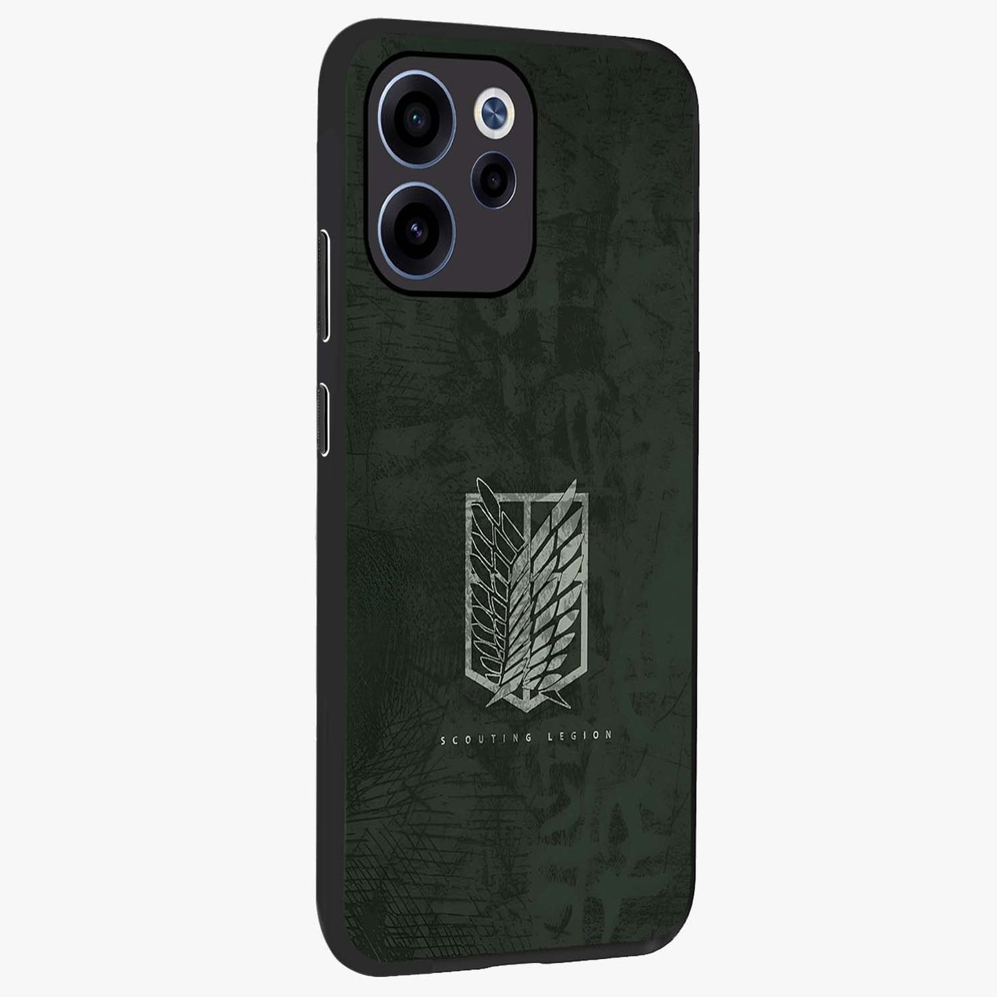 Wings Of Freedom Glass Case upright view showcasing powerful wings artwork with freedom themed design.