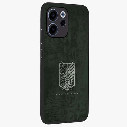 Wings Of Freedom Glass Case upright view showcasing powerful wings artwork with freedom themed design.