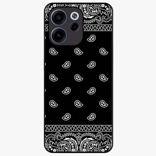 Retro Rebel Threads Glass Case showing flat back view with vintage street style artwork and glossy glass finish.