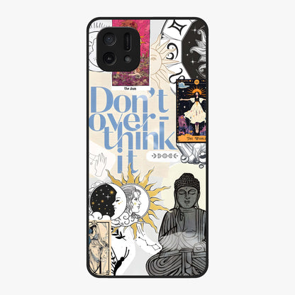 Ethereal Thoughts Glass Case showing flat back view with dreamy artistic artwork and glossy glass finish.