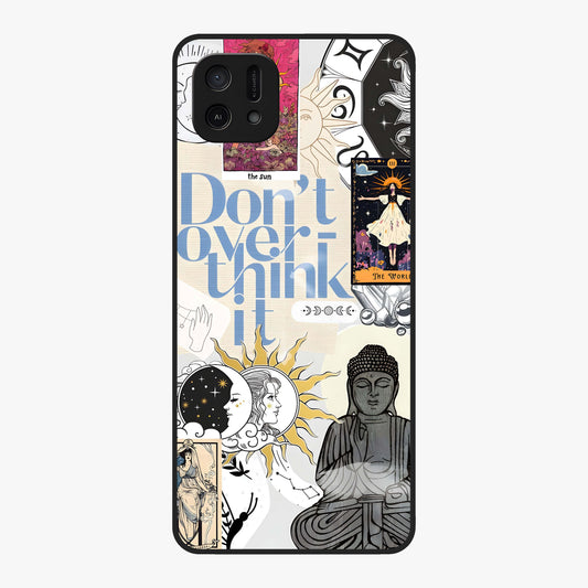 Ethereal Thoughts Glass Case showing flat back view with dreamy artistic artwork and glossy glass finish.