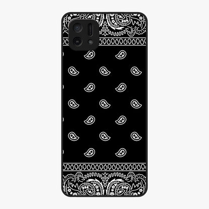 Retro Rebel Threads Glass Case showing flat back view with vintage street style artwork and glossy glass finish.