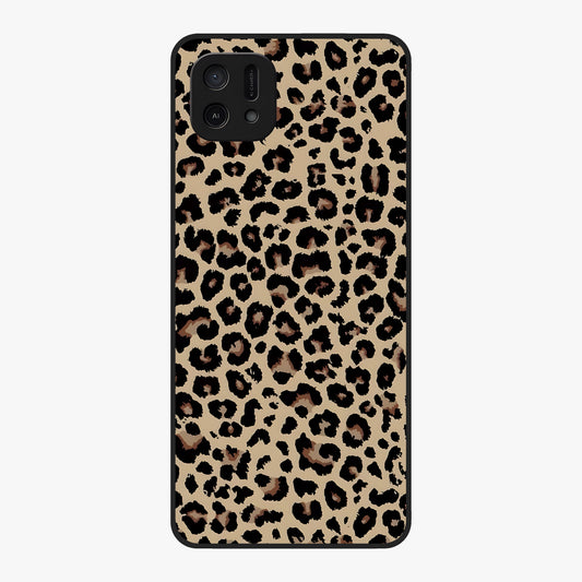 Savage Chic Pattern Glass Case showing flat back view with stylish patterned artwork and glossy glass finish.