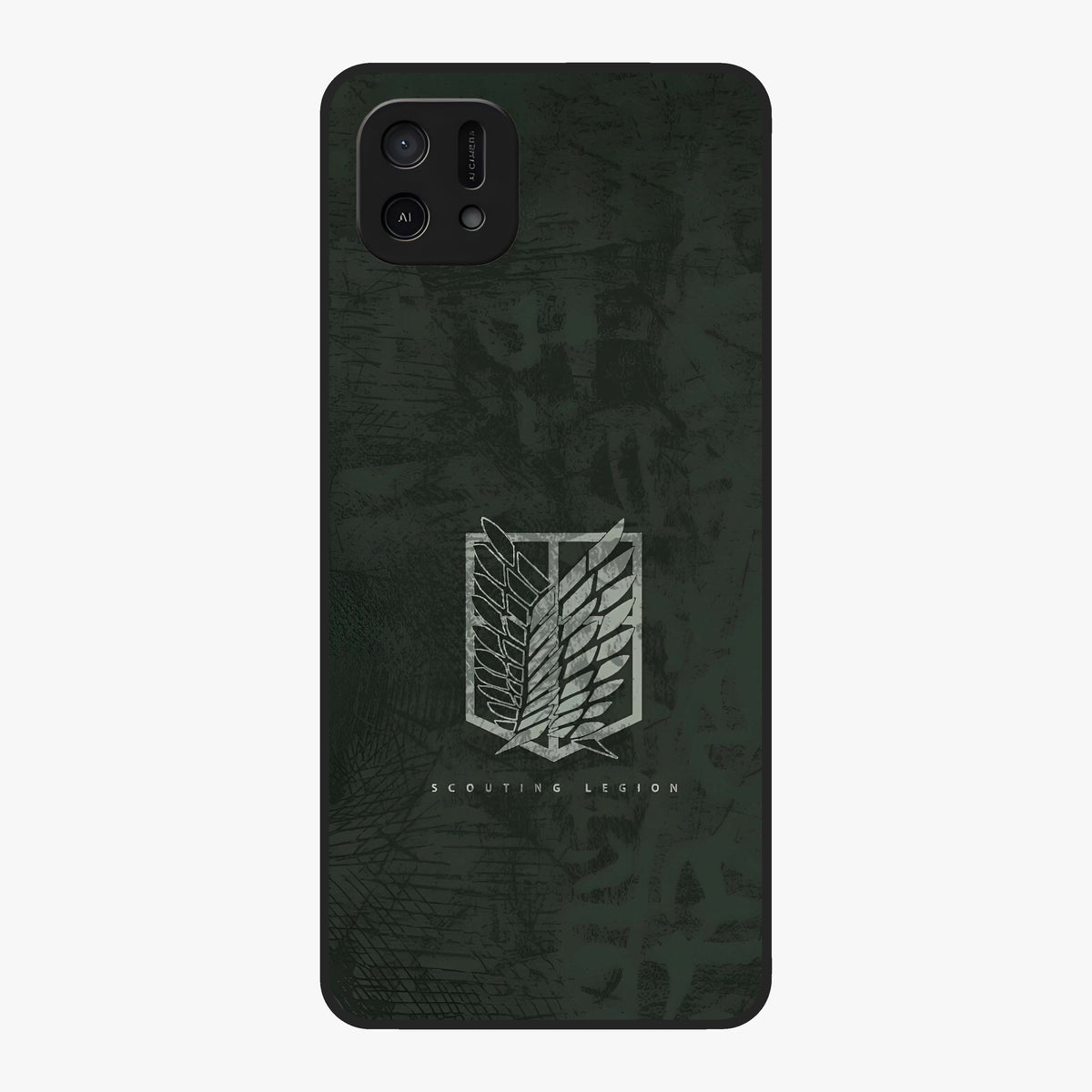 Wings Of Freedom Glass Case showing flat back view with symbolic wings artwork and glossy glass finish.