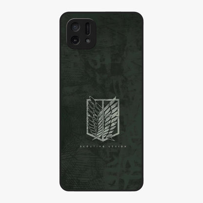 Wings Of Freedom Glass Case showing flat back view with symbolic wings artwork and glossy glass finish.