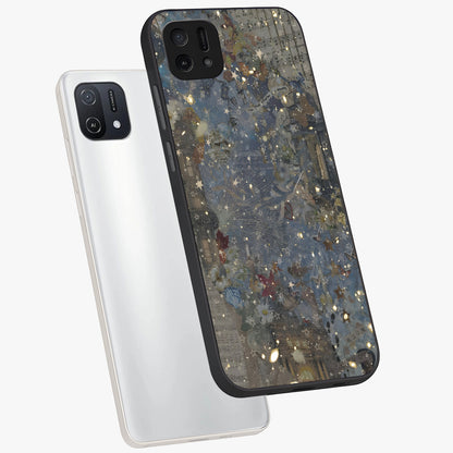 Aesthetic Astrolophia Glass Case displayed in angled mockup highlighting artistic aesthetic elements and smooth glass surface.