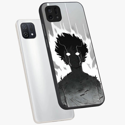 Awakened Inner Rage Glass Case displayed in angled mockup highlighting powerful graphic design and bold artistic theme.