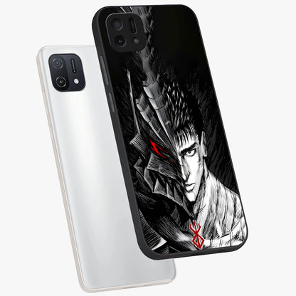 Berserker Blood Oath Glass Case displayed in angled mockup highlighting dark fantasy graphic design and powerful theme.