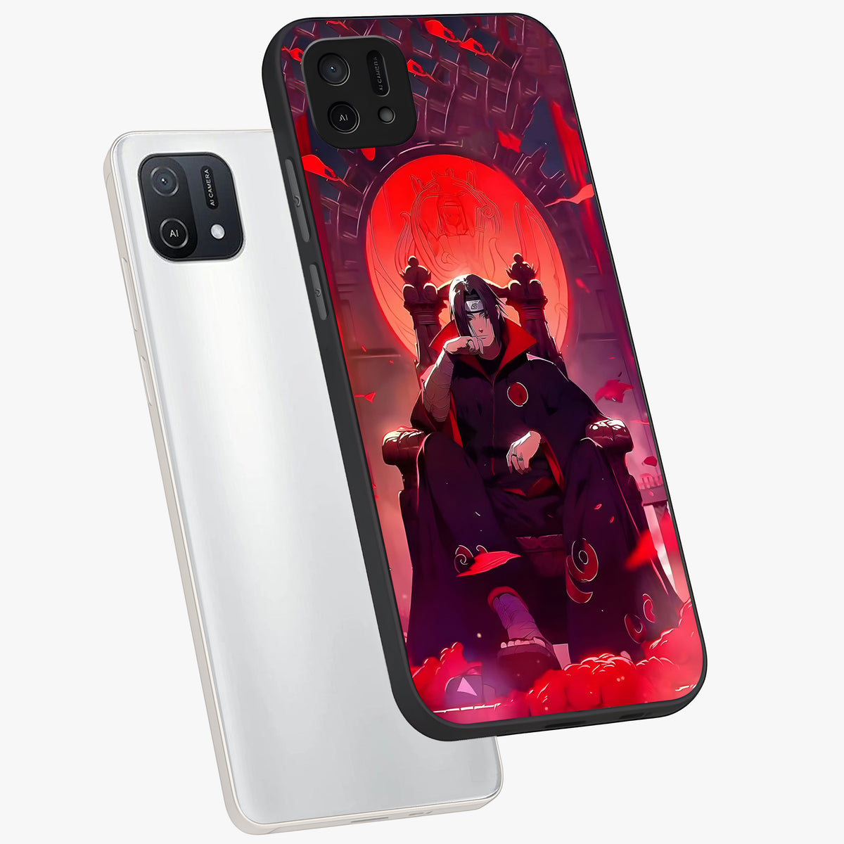 Blood Moon Sovereign Glass Case displayed in angled mockup highlighting dark celestial moon design and dramatic theme.
