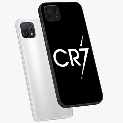 Cr7 Elite Strike Glass Case displayed in angled mockup highlighting powerful sports graphic with bold athletic theme.