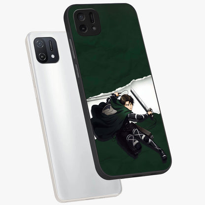 Emerald War Vanguard Glass Case displayed in angled mockup highlighting intense battle inspired design with emerald tone aesthetic.