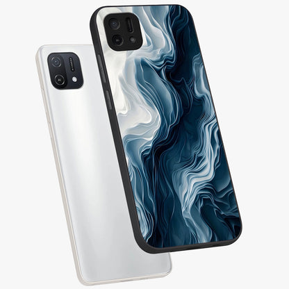 Ethereal Paper Marble Glass Case displayed in angled mockup highlighting elegant marble pattern with modern aesthetic style.