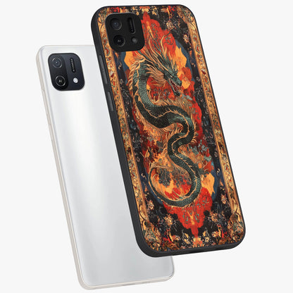 Inferno Dragon Soul Glass Case displayed in angled mockup highlighting powerful dragon illustration with inferno aesthetic.