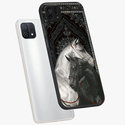 Majestic Ride Legacy Glass Case displayed in angled mockup highlighting sleek vehicle design with bold racing aesthetic.