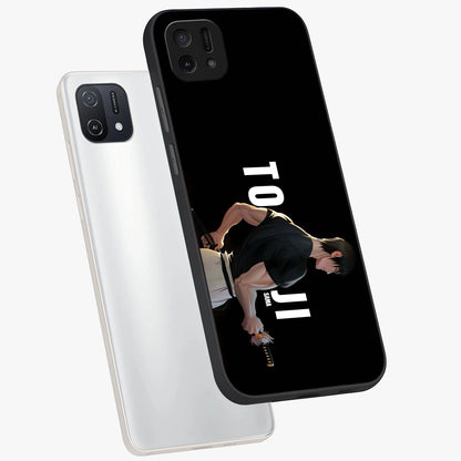 Midnight Blade Resolve Glass Case displayed in angled mockup highlighting powerful blade illustration with dramatic dark aesthetic.
