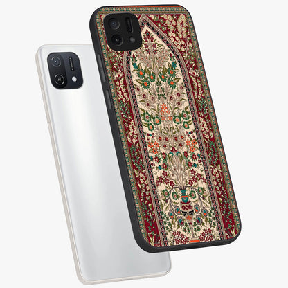 Persian Inspired Glass Case displayed in angled mockup highlighting intricate traditional design with elegant cultural aesthetic.