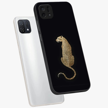 Regal Leopard Glass Case displayed in angled mockup highlighting powerful animal illustration with stylish wild aesthetic.