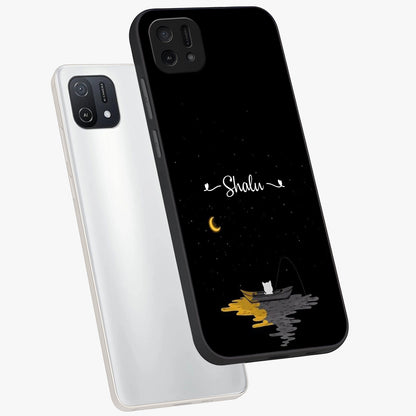Silent Night Row Glass Case displayed in angled mockup highlighting peaceful evening design with dreamy night aesthetic.